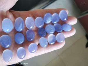 Decorative Figurines 20pcs Natural Agate Stone Polished Blue Lace 50-60g