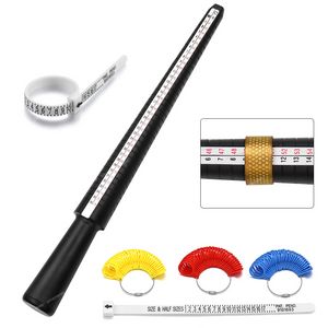 1pcs Profesyonel Mücevher Araçları Yüzük Mandrel Stick Finger Gauge Ring Sizer Ölçüm İngiltere/ABD Boyutu DIY Mücevher Boyutu Aracı Setleri Takı Aksesuarları Jewelry Araçları