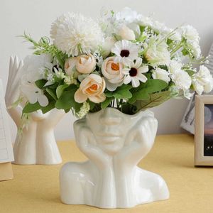 Wazony ludzkie ciało kształt wazonu ceramiczny ceramika garncarnia kwiat wysoki wazony figurka figurka kwiatowy pulpit ozdoby ludzkie ciało wazon kwiatowy y23