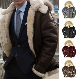 Giacche da uomo caldo cappotto di pelliccia spessa casual con cappuccio moda autunno inverno giacca di pelle artificiale PU manica lunga vestibilità ampia 231118