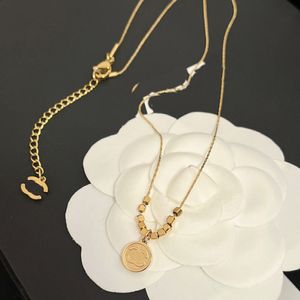 High Quality Designer Pendant Necklaces Women Girl C-letterCharm Luxury Letter Pendant Necklaces Brand Jewelry 18k Gold Plated Rope Chain Romantic