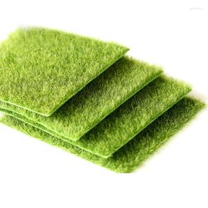 Dekorativa blommor Micro Landscape Decoration Diy Mini Fairy Garden Moss Simulation Grama Artificial Fake Lawn Turf Grass