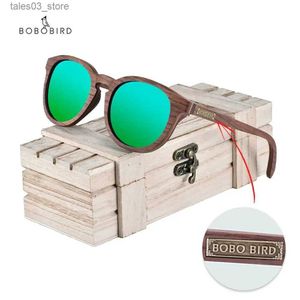 Okulary przeciwsłoneczne Bobo Bird Wood Okulary przeciwsłoneczne Kobiety mężczyzn 2020 Luksusowe spolaryzowane okulary przeciwsłoneczne Ladies Uv400 Okulowe ramię w pudełku prezentowym Dropshipping Q231120