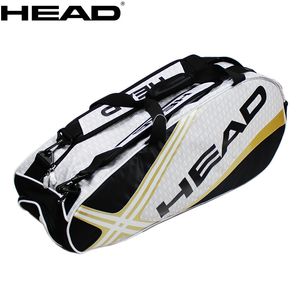 Tennis Bags Original HEAD Bag 6 Rackets Men Padel Backpack Djokovic Racket With Shoes Compartment 230418