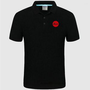 Polo Masculino 2023 Camisa Polo Leica Logo Algodão Manga Curta Camisas de Grande Quantidade