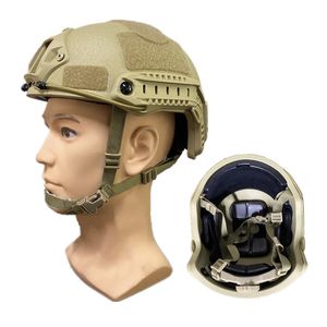Taktiska hjälmar Militärhjälm Sportskyddsutrustning Högkvalitativ Glass Fiber Army Training Game CS Fast 231117