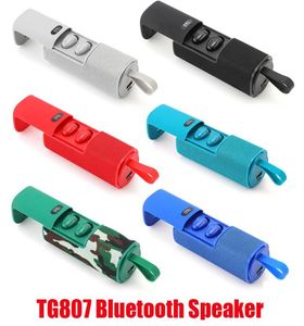 TG807 Bluetooth Kablosuz Hoparlörler Subwoofer'lar Taşınabilir Hoparlör Eller Çağrı Profil Stereo Bass 1500mAh Pil Desteği TF US4552967