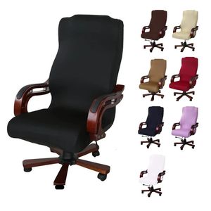 Chair Covers M/L Sizes Office Stretch Spandex Chair Covers Anti-dirty Computer Seat Chair Cover Removable Slipcovers For Office Seat Chairs 231117