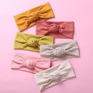 Haarschmuck 2023 Baby Stirnband Cross Top Knot Elastic Bands Soft Solid Big Girl Hairband Twisted Knotted Headwrap