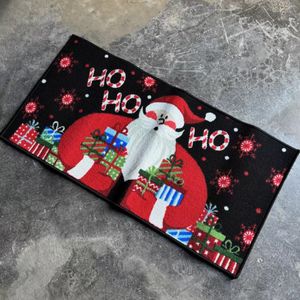 Ranco de designer de Natal HypeBeast Christmas Limited Edition Tapete Santa Snowman Betineiro Varanda Varanda Non Slip absorvente Carpet atmosfera festiva tapete de tapete
