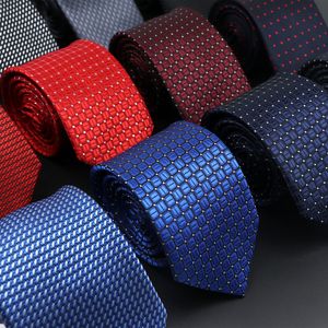 Neck Ties Men s Solid Color Stripe Flower Floral 7cm Jacquard tie Accessories Daily Wear Cravat Wedding Party Gift For Man 230418