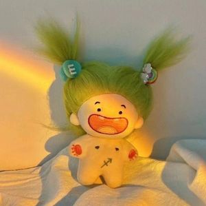 Funny Teeth Missing 10cm Cotton Doll Naked Baby Doll Fried Hair Baby