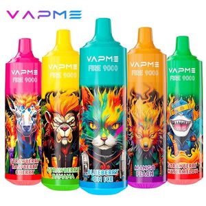 Neues Original 100% VAPME Puff 9000 Einweg-Vape-Stift-Pod-Gerät Puff 9k Wiederaufladbare optionale E-Zigarette im Vergleich zu Randm 8000 SIDIA 7000 Puffs 10000 RandM Tornado 9k 10k