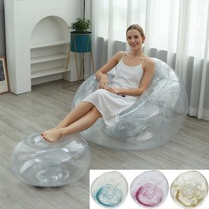 CushionDecorative Pillow 1 piece of sequin inflatable sofa color lazy bean bag chair living room bedroom office lounge 231117