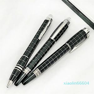 Высококачественная роскошная ручка 14K Crystal Head 4810 Fountain Pen Transparent Cap Classique Черная смола