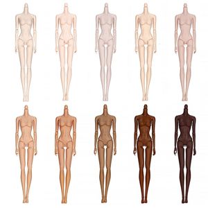 Dolls Mengf Joints Movable Doll Body Super Model for FR Heads White Beige Brown Coffee 28cm Collection Toys 231117