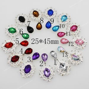 NDelicate Glänzende Brosche 45*25mm 10 Teile/satz Kristall Zubehör Mode Wunderschöne Hochzeit Einladung Urlaub Kreative Dekoration Schmuck HerstellungSchmuck