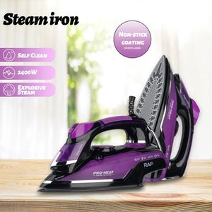 Plaggångare RAF 2400W Electric Steam Iron For Clothes Irons Linne With Steam Home Appliance Steamer Machine kläder 231118