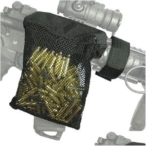 Andere Taktisches Zubehör Taktische Jagd Messing Catcher Nylon Mesh Shell Collector Net Bag mit Reißverschluss unten zum schnellen Entladen Ar Dhuqn