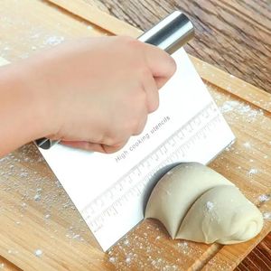 1pc, Bench Scraper, Stainless Steel Dough Scraper, Dough Cutter, Pastry Chopper, Baking Tools, Kitchen Gadgets, Kitchen Accessories