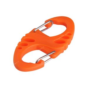10Pcs/Lot S Type Backpack Clasps Climbing Carabiners EDC Keychain Camping Bottle Hooks Paracord Tactical Survival Gear Wholesale Camping HikingOutdoor Tools