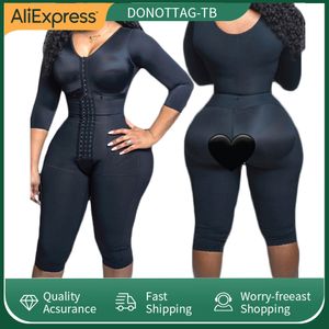 Shapers Fullers Suporte de corpo inteiro compressão do braço encolher sua cintura com espartilho embutido Minceur Slimming Shath Woman Women Belly Body Shape 230418