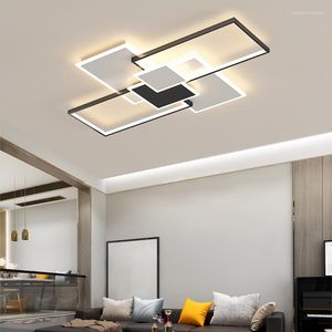 Deckenleuchten Moderne Einfachheit Led Lampe Persönlichkeit Zuhause Schwarz Weiß Box Kombination Design Schlafzimmer Wohnzimmer Arbeitszimmer Innenlicht