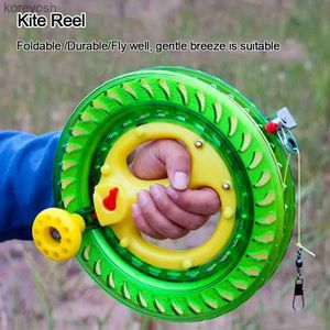 Kite Zubehör Kite Reel Winder Feuer Rad String Fliegen Griff Werkzeug Twisted String Line Outdoor Runde Blau Griff Für Fying Drachen 150-500ML231118