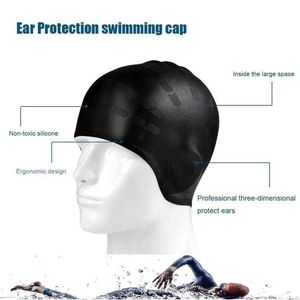 Tappi da nuoto tappi per uomini da donna per capelli lunghi proteggere i grandi natacion badmuts silicone tuba da bagno impermeabile berretto da nuoto p230418 nice