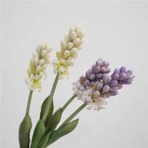 Dekorative Blumen Nodic Artificial Hyacinth Violet Flower Branch Fleurs Artificielle Home Wedding Decoration Fake