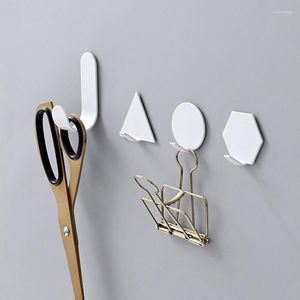 Hooks Kitchen Towel Hanger With Sticker Tape Nail-free A Hook Seamless 4pcs Bathroom Adhesive Type Clothes