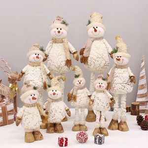 クリスマスデコレーション96cm年伸縮式クリスマスドールズ飾りソフト豪華な雪だるまスタンディングドール装飾Forchristmas Ornaments 231117