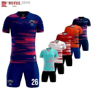 Collectable 2022 Of Summer Soccer Game Kids Training Suit Adult Men Football uniform Kids football soccer jersey Sport Kit tracksuits sports Q231118