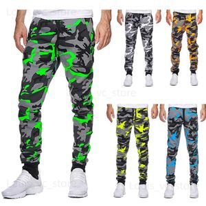 Męskie spodnie 2023 Autumn and Winter New Men's Casual Camouflage Talia Sznurka Duża rozmiar solidnych kolorów Sports Pants T231118