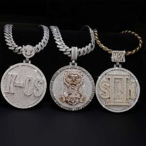 Factory Price Custom Vvs d Color 18k Gold Jewelry Moissanite Diamond Pendant Iced Out Hip Hop Letter Name Custom Pendant