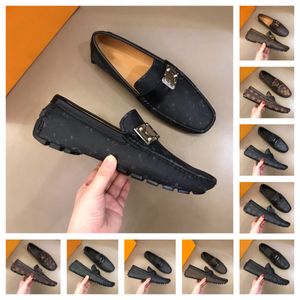 16 Model Top Men Casual Shoes Luxury Brand 2024 Leather Mens Loafers Moccasins Breatble Slip On Black Driving Shoes Plus Size 38-46