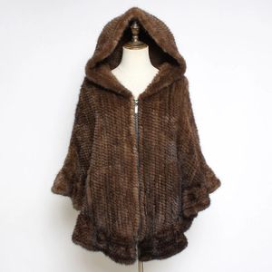 Women's Fur Faux Fur Spring Autumn Women Good Quality Mink Fur Shawl Lady Fashion Woven Mink Fur Poncho Casual Genuine Mink Fur Shawl Scarfs 231117