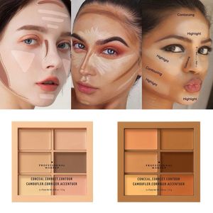 Brand 6 Colors Eye Concealer Highlighter Corrector Powder Palette Contouring Highlighter Bronzer Face Makeup Powder