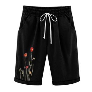 Damen Shorts Sommer Shorts Damen Bermuda Shorts Große Größe Lose Lässig Sport Dehnbar Baumwolle Leinen Gerades Bein Atmungsaktive Sweatshorts 230417