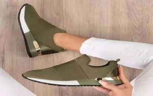 Atmungsaktives Mesh Fashion Casual Sports Laufschuhe Plattform Flats Leichte Keilschneider Sneakers Frau Vulkanisieren Schuhe Zapatillas 2205277181915