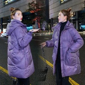 Mulheres para baixo parka inverno jaqueta de algodão 2023 feminino quente engrossar casaco coreano solto pão roupas longo com capuz parkas outwear 231117