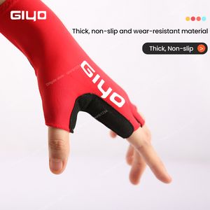 Giyoショートサイクリンググローブ指のない手袋MTBロードバイクスポーツレーシングサイクリング機器サイクリンググローブのためのハーフフィンガーミッテン