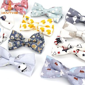 Neckband män är justerbar formell 100 bomulls vintage djurtryck båge fjäril bowtie tuxedo bows groom prom party accessoarer gåva 230418