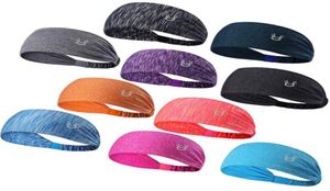 Sportowy opaska pod potem Wicking Joga Hair Pass Elastery Atletyczna Bandana Head Scarf Pałą na głowę opakowanie na sportowe ćwiczenia 6031093