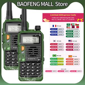 Walkie talkie 2st Baofeng UV S9 plus vattentät 10W kraftfull CB Radio Long Range Portable Two Way Set for Hunting Travel 231117