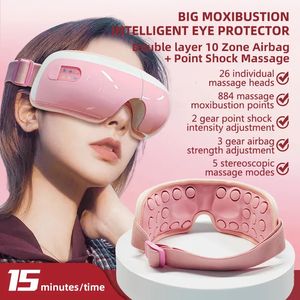 Eye Massager Electric 4D Muzyka Muzyka Kompresja poduszka powietrzna wibracje Masaż Masaż Opieka Instrument Zmęczenie Zmęczenie Popraw sen 231117