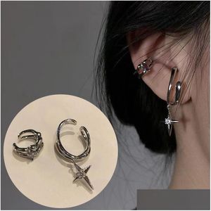 Mankiety ucha osobowość gwiazda kolczyki dla kobiet moda prosta chrząstka bez przebijania mankietu do ucha regulowana biżuteria DHED DHGARDEN OTHG7