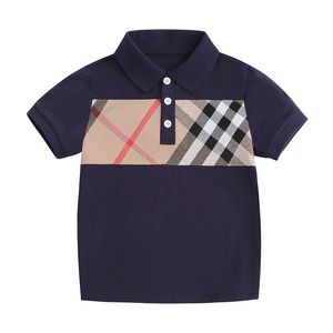 T-shirt da ragazzo Polo estiva Abbigliamento da ragazzo in cotone Top a maniche corte Polo per bambini Abbigliamento per neonati