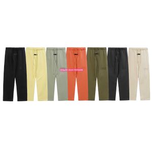 Eglu 2023 Pantaloni da uomo e da donna nuovi High Street Brand Essentialsweatpant Stagione 8 Floccaggio Lettera Timbratura Piedi sciolti Coppia Guardia sottile