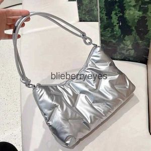 Shoulder Bags Evening Bags Korean Casual Hobos For Womens Luxury Designer Handbags Purses 2023 In Polyester Embossed Small Underarm Cloth Shoulderblieberryeyes
